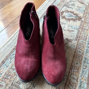 Beautiful burgundy booties